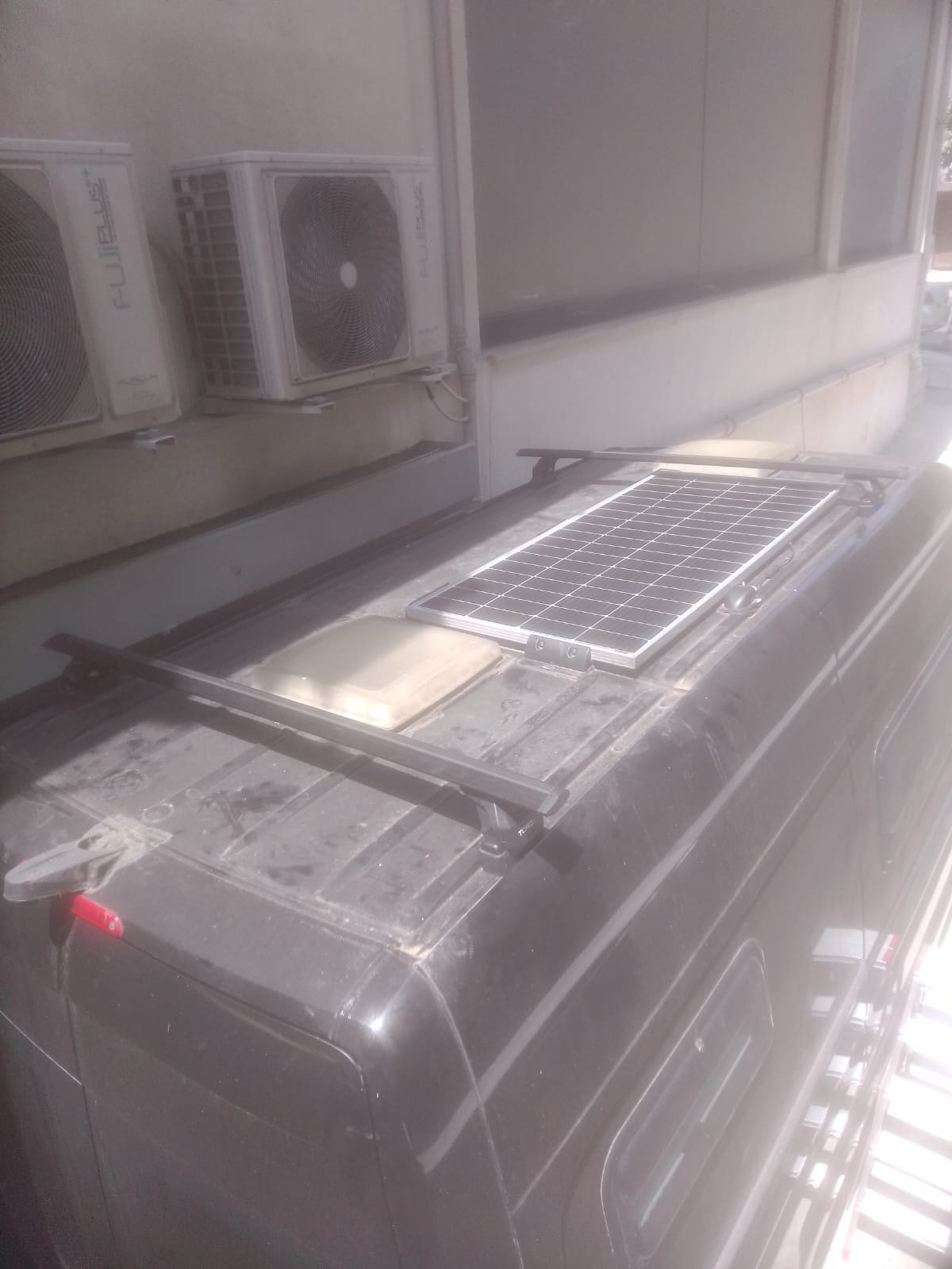 H1 Ladder Roof Rack For 2018- On Sprinter Low Roof (144 WB) Roof Rack Silver H1 Ladder Roof Rack For 2018- On Sprinter Low Roof (144 WB) Roof Rack Silver
